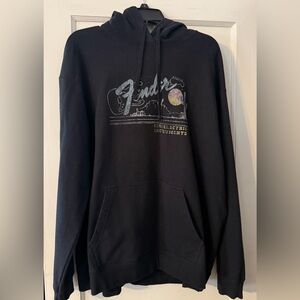 Fender Black Graphic Hoodie Size XXL